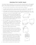instructions for how to make a gift bag from recycled paper