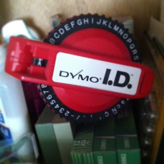 Old school Dymo label maker